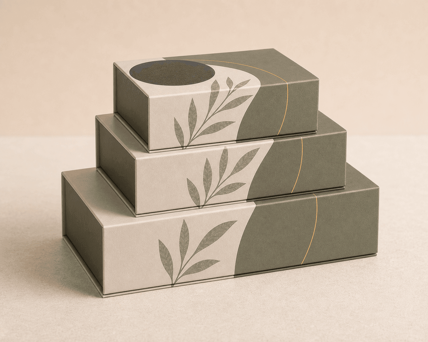 Custom magnetic rigid boxes in multiple sizes
